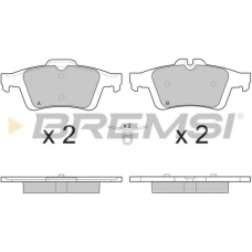 BP3217 BREMSI Комплект тормозных колодок, дисковый тормоз