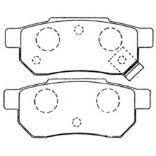 AKD-8206 ASVA Комплект тормозных колодок, дисковый тормоз