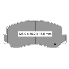 834910 Vema Комплект тормозных колодок, дисковый тормоз