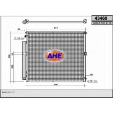 43460 AHE Конденсатор, кондиционер