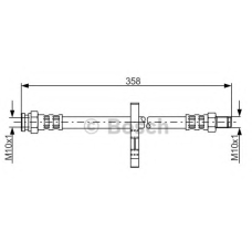 1 987 481 019 BOSCH Тормозной шланг