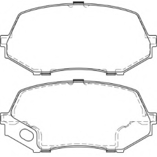 FD7449V NECTO Комплект тормозных колодок, дисковый тормоз