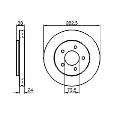 0 986 478 983 BOSCH Тормозной диск