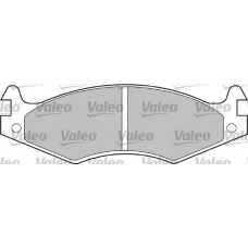 598595 VALEO Комплект тормозных колодок, дисковый тормоз