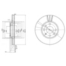 BG3404C DELPHI Тормозной диск