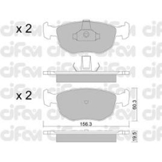 822-656-0 CIFAM Комплект тормозных колодок, дисковый тормоз