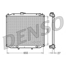 DRM46020 DENSO Радиатор, охлаждение двигателя