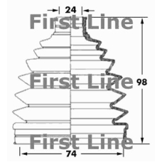FCB6041 FIRST LINE Пыльник, приводной вал