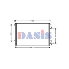 152029N AKS DASIS Конденсатор, кондиционер