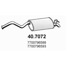 40.7072 ASSO Глушитель выхлопных газов конечный