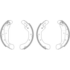 MSK232 MINTEX Комплект тормозных колодок