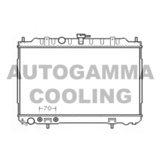 103348 AUTOGAMMA Радиатор, охлаждение двигателя
