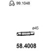 58.4008 ASSO Труба выхлопного газа