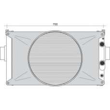 350213937000 MAGNETI MARELLI Радиатор, охлаждение двигателя