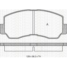 8110 42011 TRIDON Brake pads - front