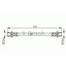 1 987 481 062 BOSCH Тормозной шланг
