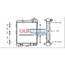 1338201 KUHLER SCHNEIDER Радиатор, охлаждение двигател