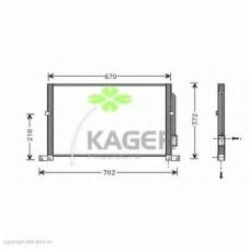 94-5114 KAGER Конденсатор, кондиционер