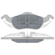 SP 237 SCT Комплект тормозных колодок, дисковый тормоз