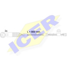 610499 E C ICER Сигнализатор, износ тормозных колодок