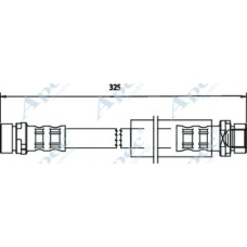 HOS3551 APEC Тормозной шланг