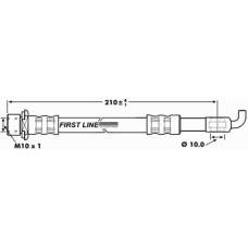 FBH7261 FIRST LINE Тормозной шланг