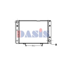 121580N AKS DASIS Радиатор, охлаждение двигателя
