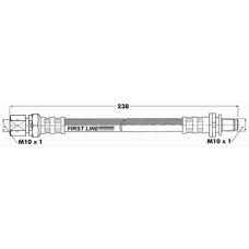 FBH6847 FIRST LINE Тормозной шланг