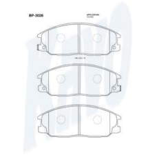 BP-3028 KAVO PARTS Комплект тормозных колодок, дисковый тормоз