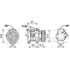 5300K625 VAN WEZEL Компрессор, кондиционер