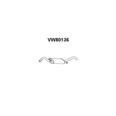 VW80136 VENEPORTE Глушитель выхлопных газов конечный