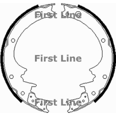 FBS060 FIRST LINE Комплект тормозных колодок