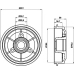 MBD026 MINTEX Тормозной барабан