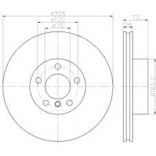 MDC2549 MINTEX Тормозной диск
