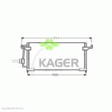 94-5061 KAGER Конденсатор, кондиционер