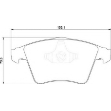363700201754 MAGNETI MARELLI Комплект тормозных колодок, дисковый тормоз
