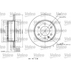 187142 VALEO Тормозной диск