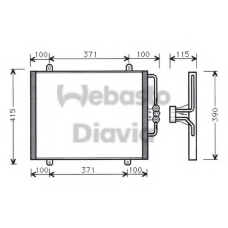 82D0225065B WEBASTO Конденсатор, кондиционер