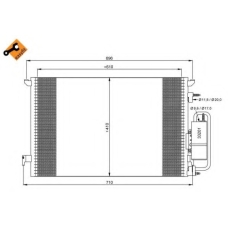 35929 NRF Конденсатор, кондиционер