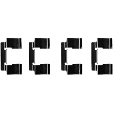 8DZ 355 202-741 HELLA PAGID Комплектующие, колодки дискового тормоза