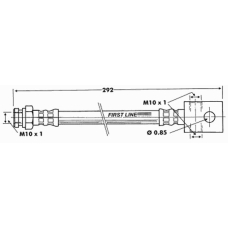 FBH6303 FIRST LINE Тормозной шланг