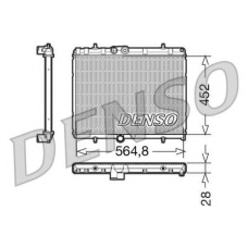 DRM21057 DENSO Радиатор, охлаждение двигателя