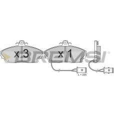 BP2393 BREMSI Комплект тормозных колодок, дисковый тормоз