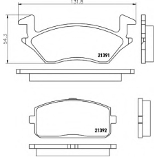 8DB 355 005-811 HELLA Комплект тормозных колодок, дисковый тормоз
