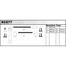 XC877 QUINTON HAZELL Комплект проводов зажигания