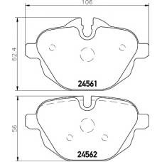 8DB 355 013-921 HELLA PAGID Комплект тормозных колодок, дисковый тормоз