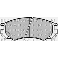 BBP1156 BORG & BECK Комплект тормозных колодок, дисковый тормоз