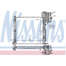 62559A NISSENS Радиатор, охлаждение двигателя