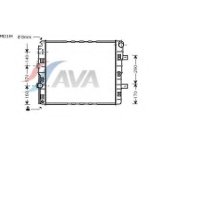 ME2184 AVA Радиатор, охлаждение двигателя