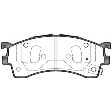 BPA0415.12 OPEN PARTS Комплект тормозных колодок, дисковый тормоз